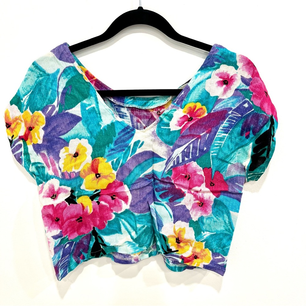 American Apparel Tropical Crop Top
